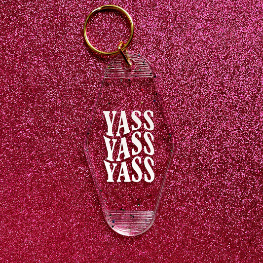 Yas Yas Yas – Retro Motel Keychain