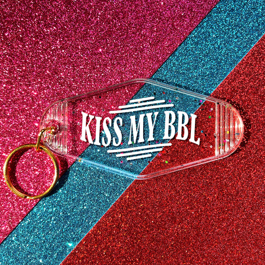 Kiss My BBL – Retro Motel Keychain