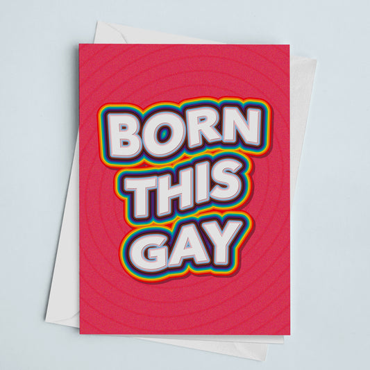 Pride Card Born This Gay Black