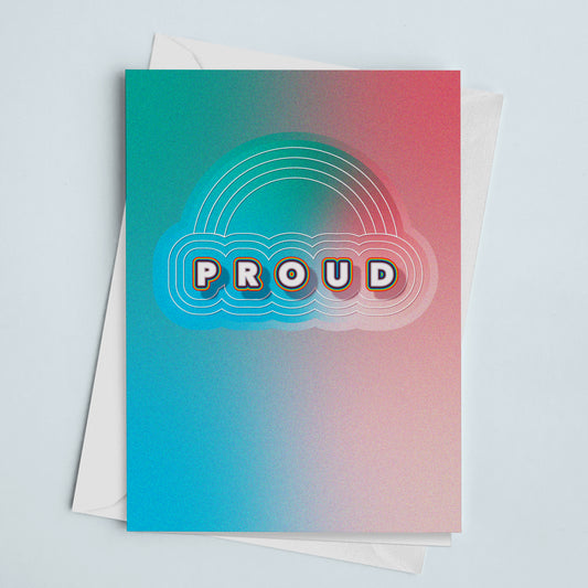 Pride Card Proud Multi Rainbow